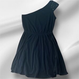 Jessica Simpson One Shoulder Little Black Dress Size Small